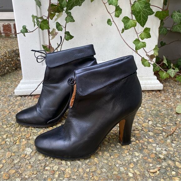 Vintage unusual ADRY made in ITALY ankle boots size 7 punk goth witchy fashion - Picture 1 of 7